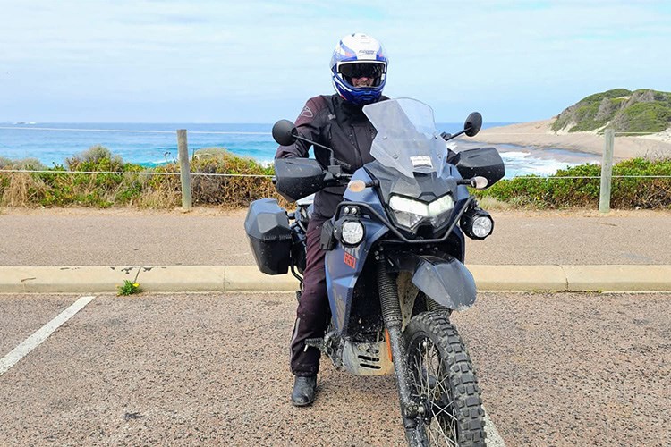 Rich Easton on his KLR650